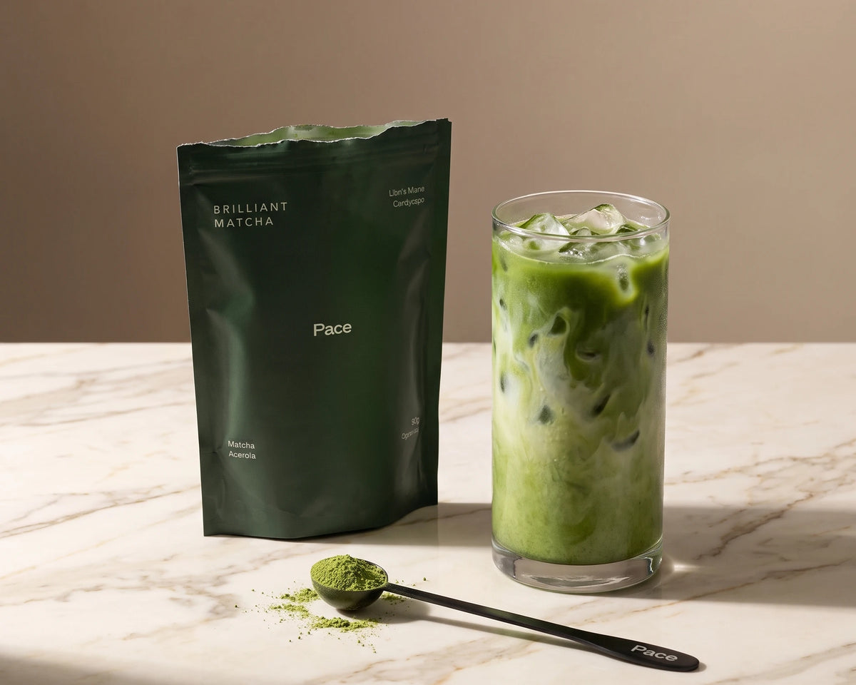Brilliant Matcha mit Iced Matcha Latte